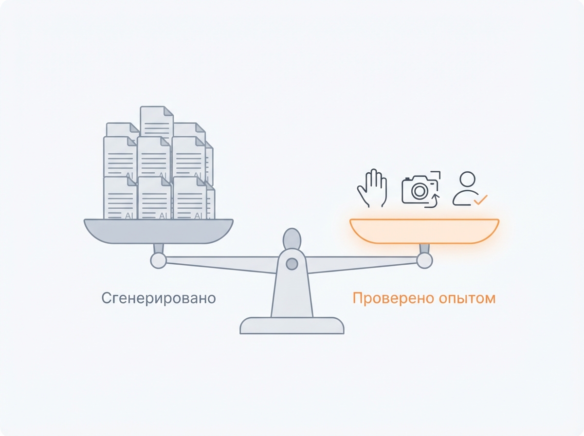 Сгенерированный контент против проверенного опытом: что перевешивает