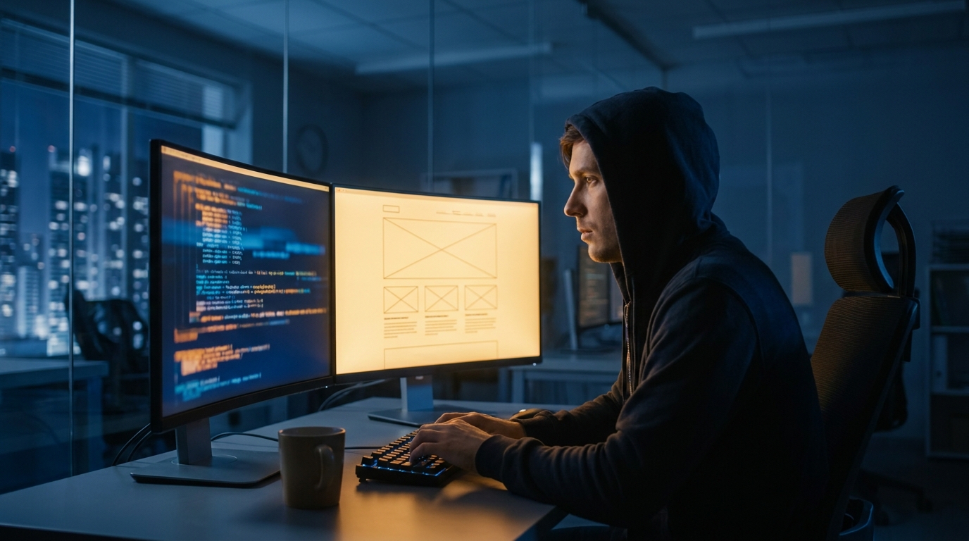 Разработчик проверяет производительность интернет-магазина