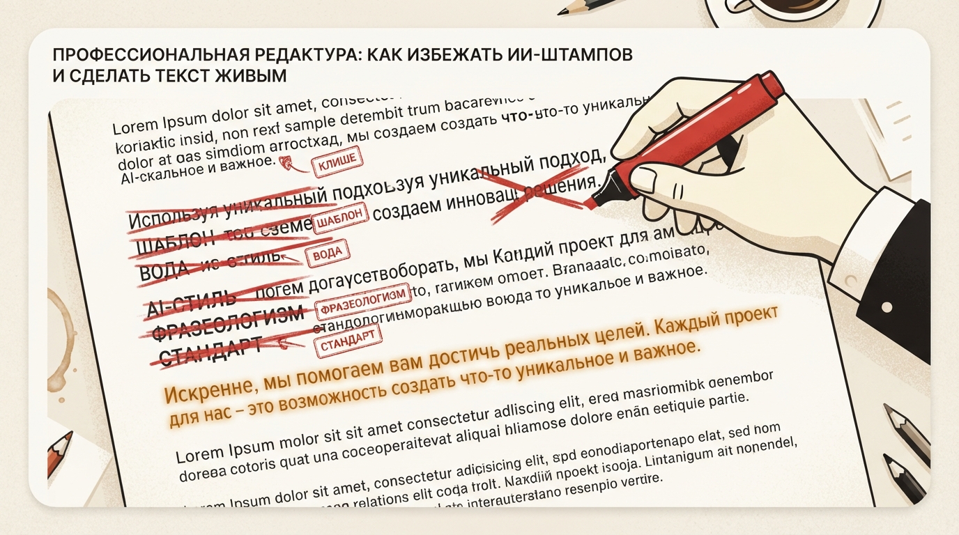 Чек-лист редактора: канцелярит, вводные, переспам, фразы без цифр