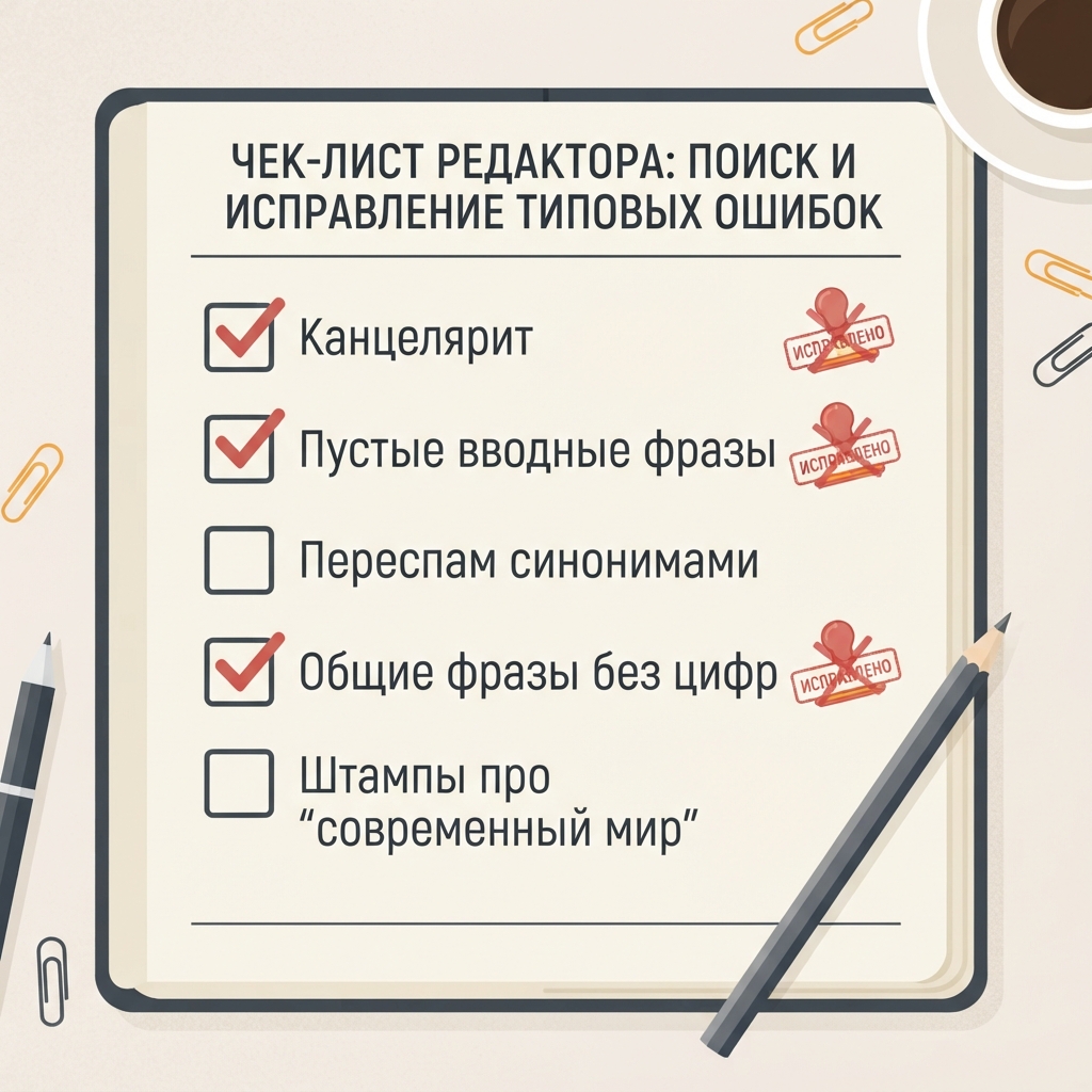 Сырой текст с шаблонами против живого текста после редактуры