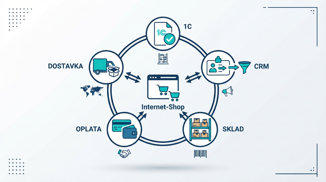 Архитектура интеграций интернет-магазина: 1С, CRM, склад, оплата и доставка