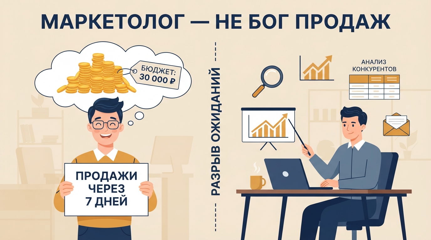 Нанимают «бога продаж» за 30 тысяч: почему маркетолог не отвечает за ваш продукт