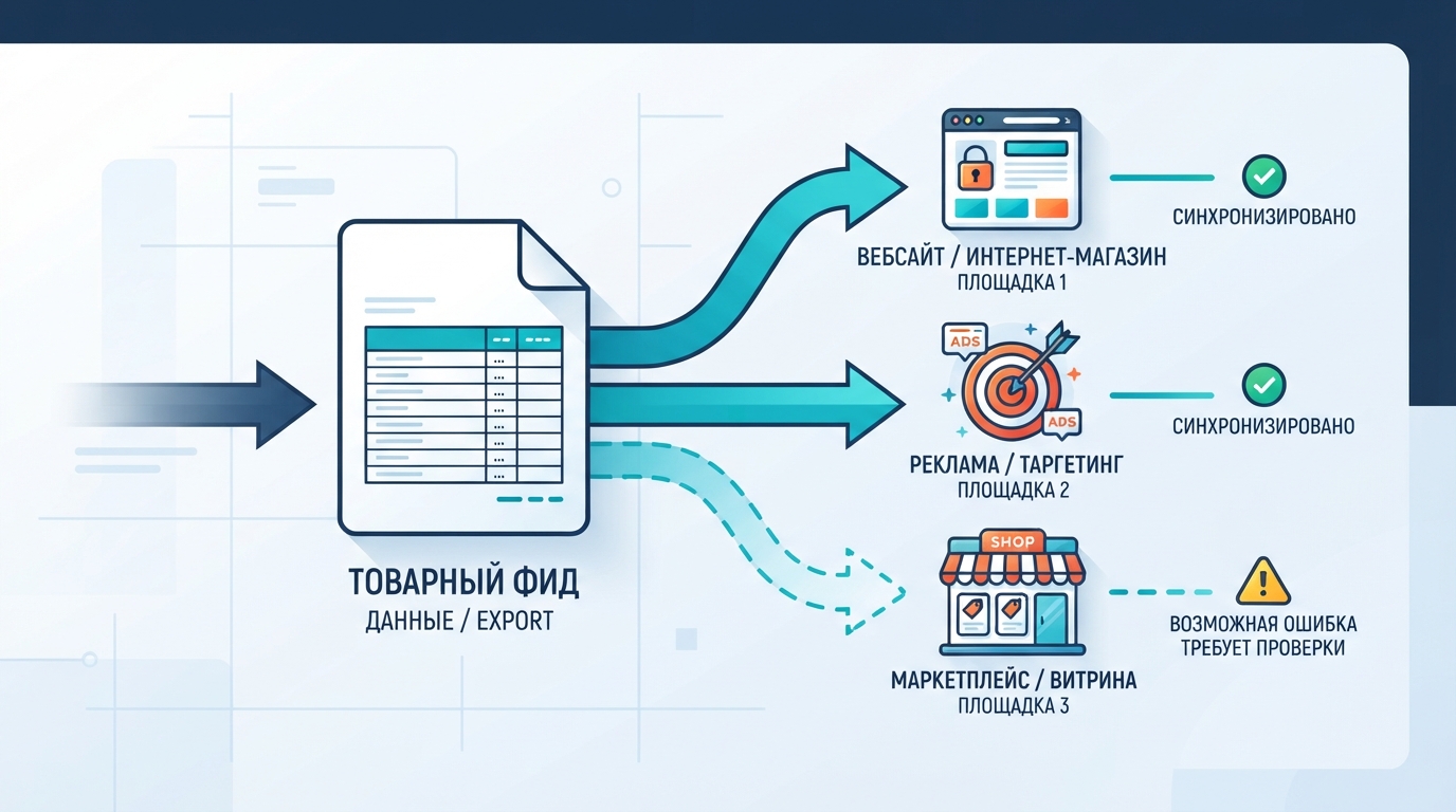 Товарные фиды без ошибок: как синхронизировать сайт, рекламу и маркетплейсы